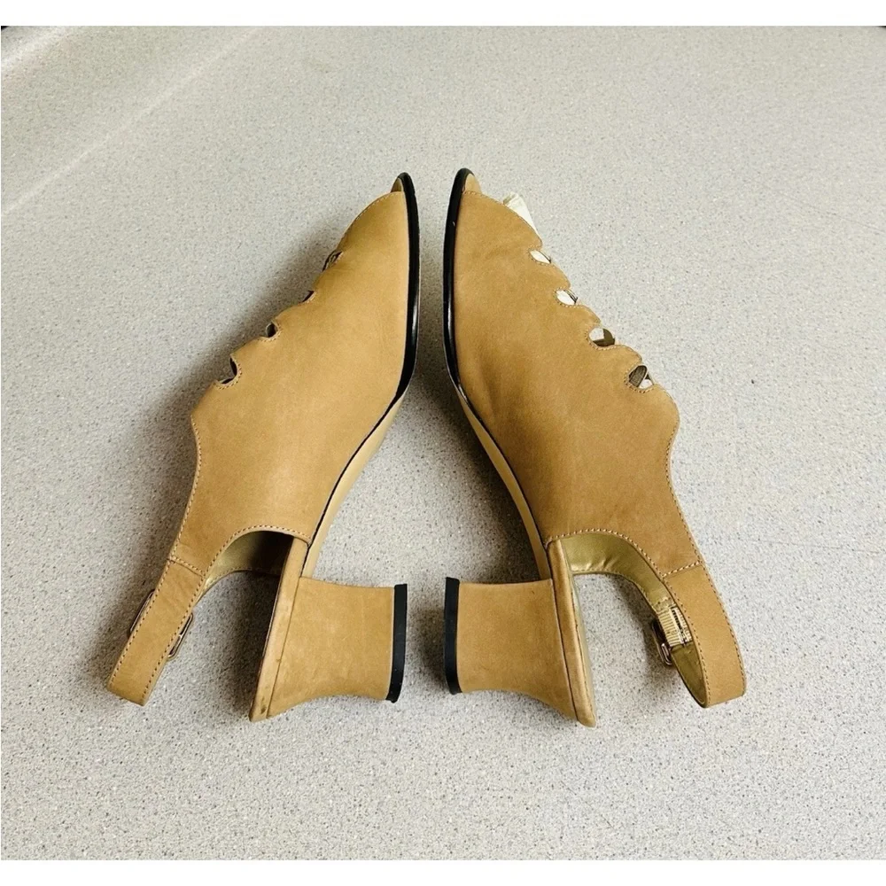 Ros Hommerson Tan‎ Leather Platform Sandals